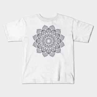 Design Flowers Mandala Kids T-Shirt